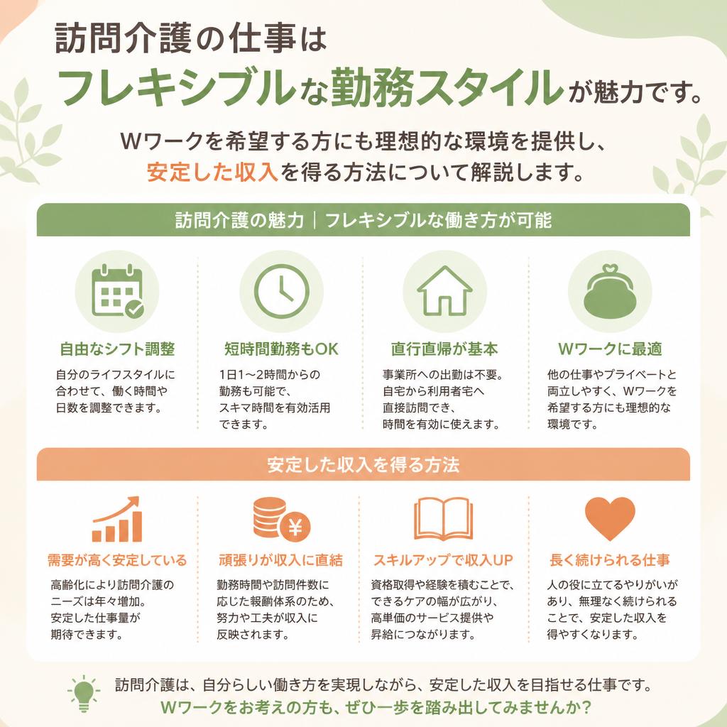 介護職のWワークチャンス