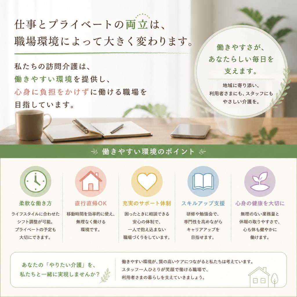 ワークライフバランスの実現