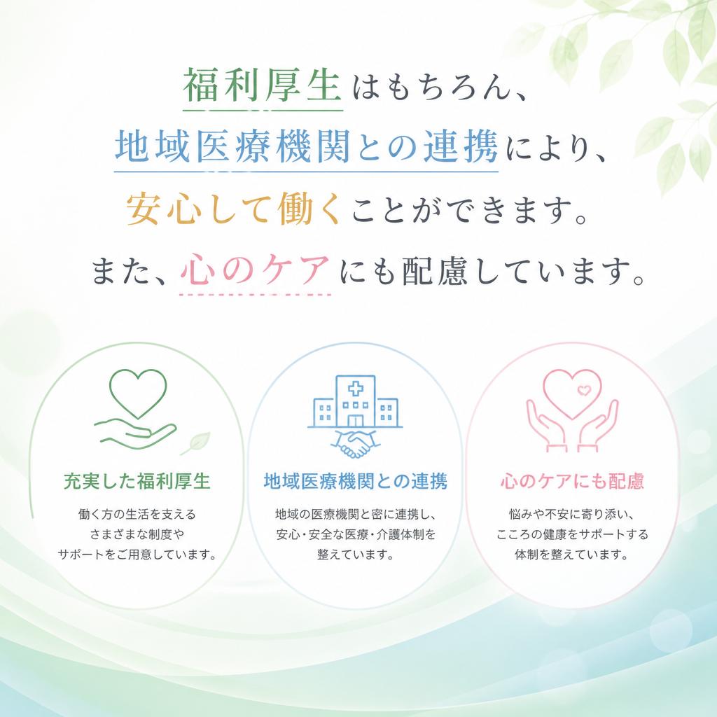 充実の福利厚生