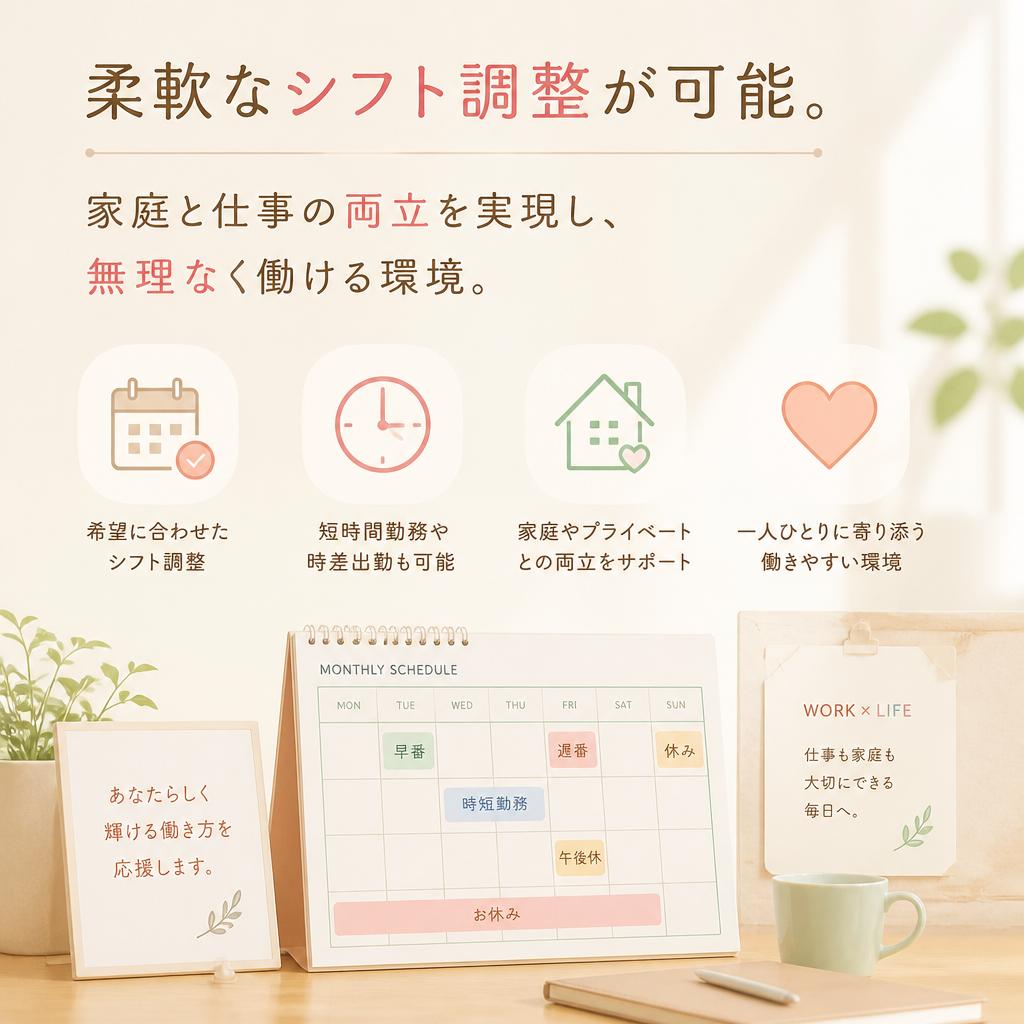 ライフスタイルに合わせた働き方