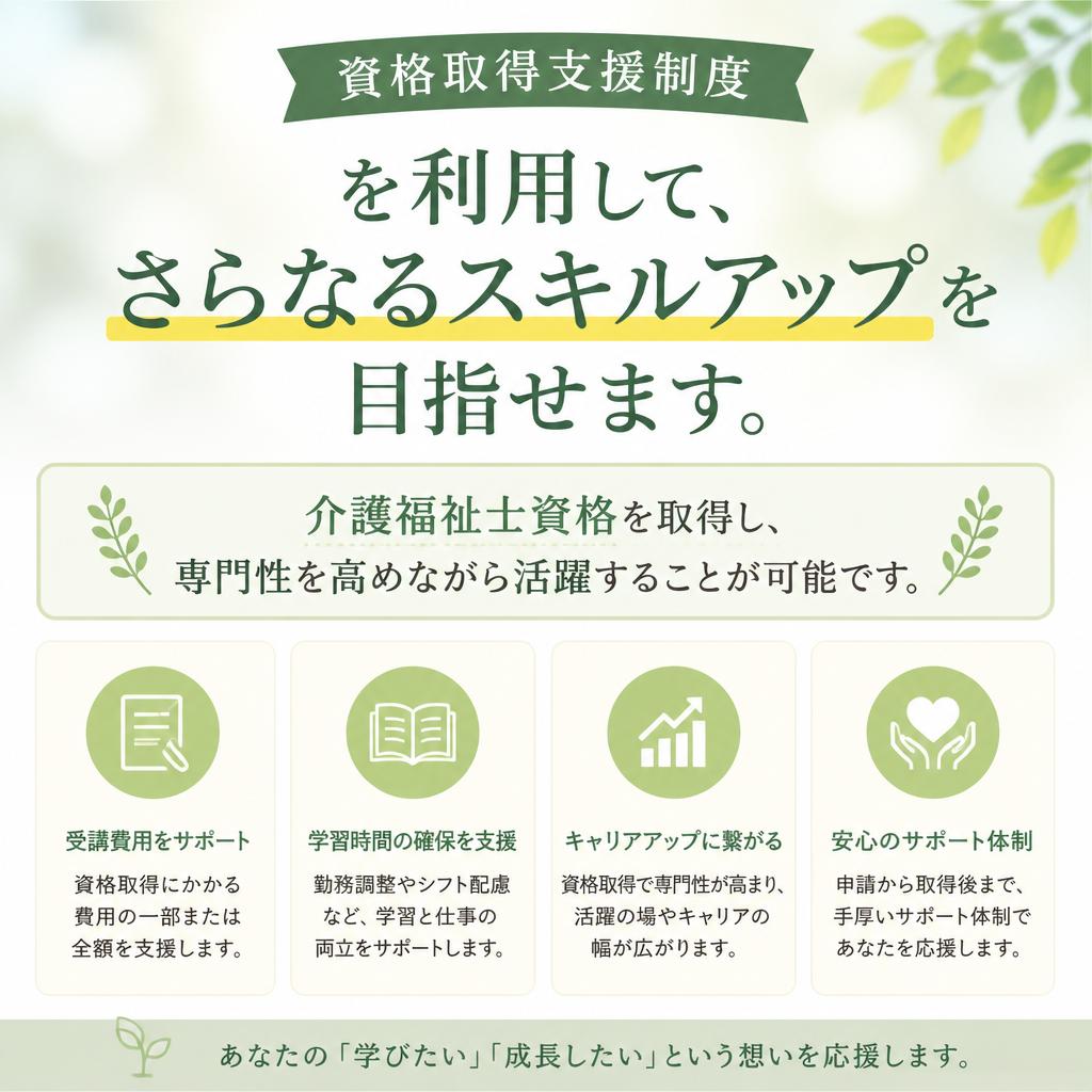 キャリアアップをサポート
