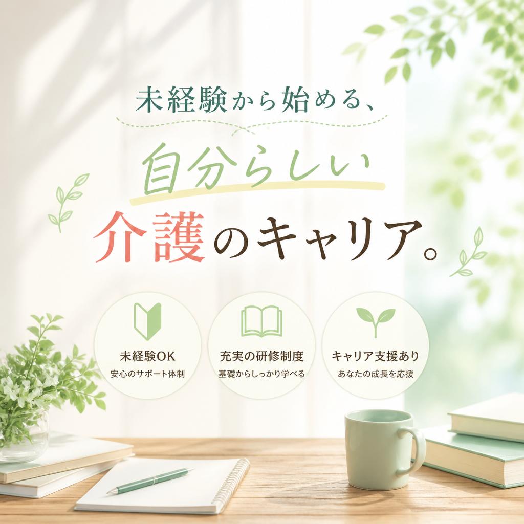 未経験から始める、自分らしい介護のキャリア。