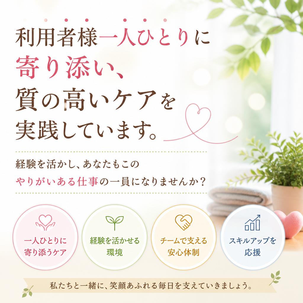 心温まる介護・サポートの実現