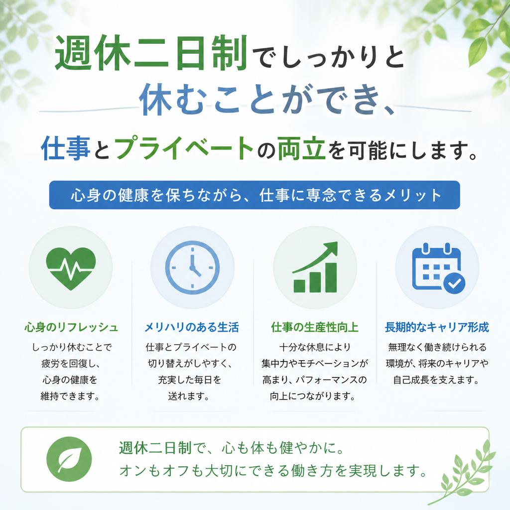 完全週休二日制の魅力