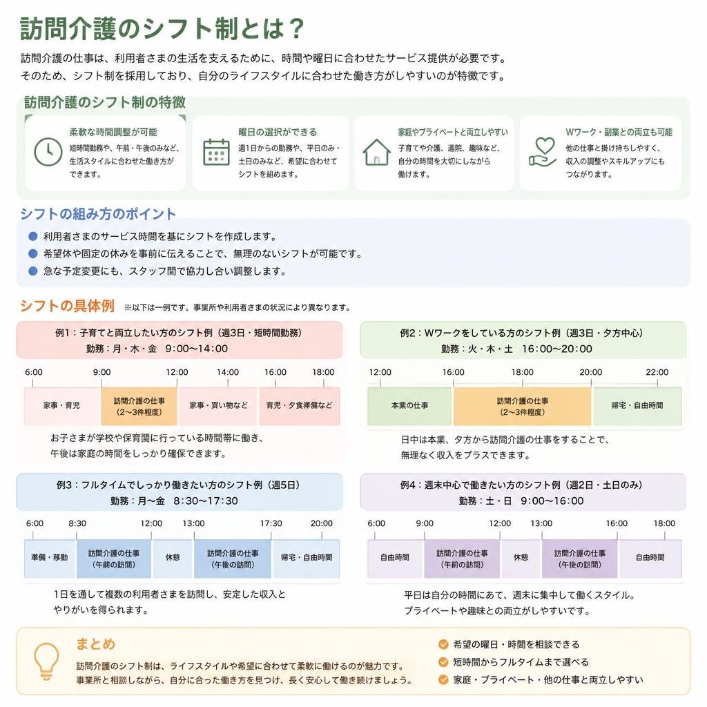 介護職のシフト制度