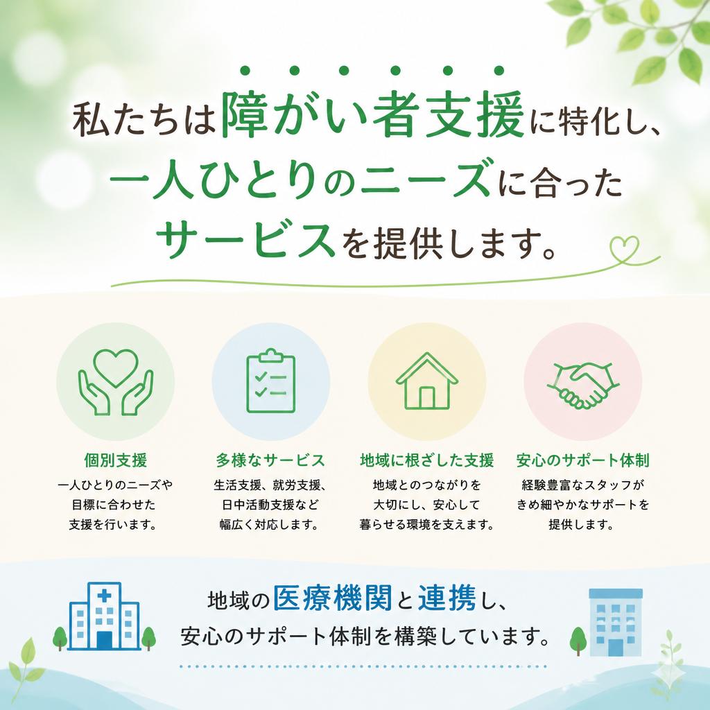 3. 障がい者支援に特化したサービス