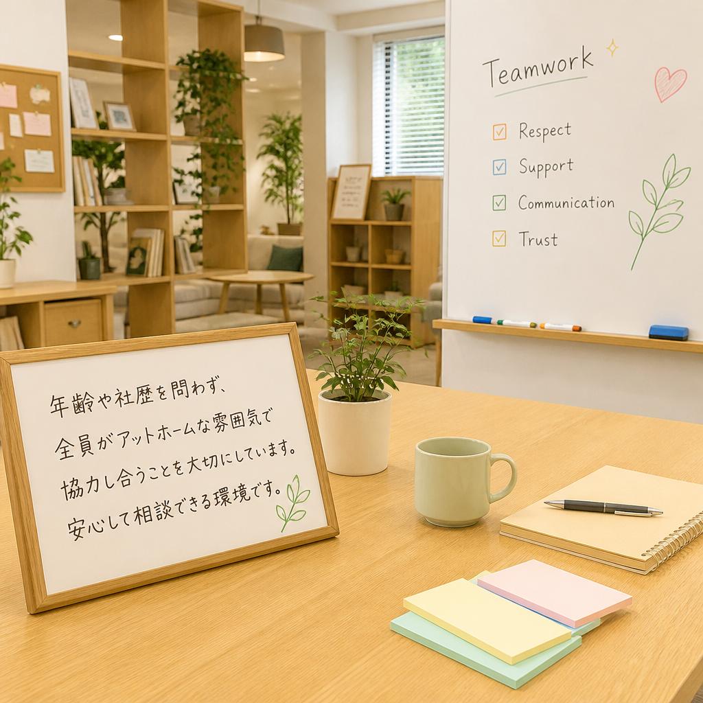 チームで支え合う職場