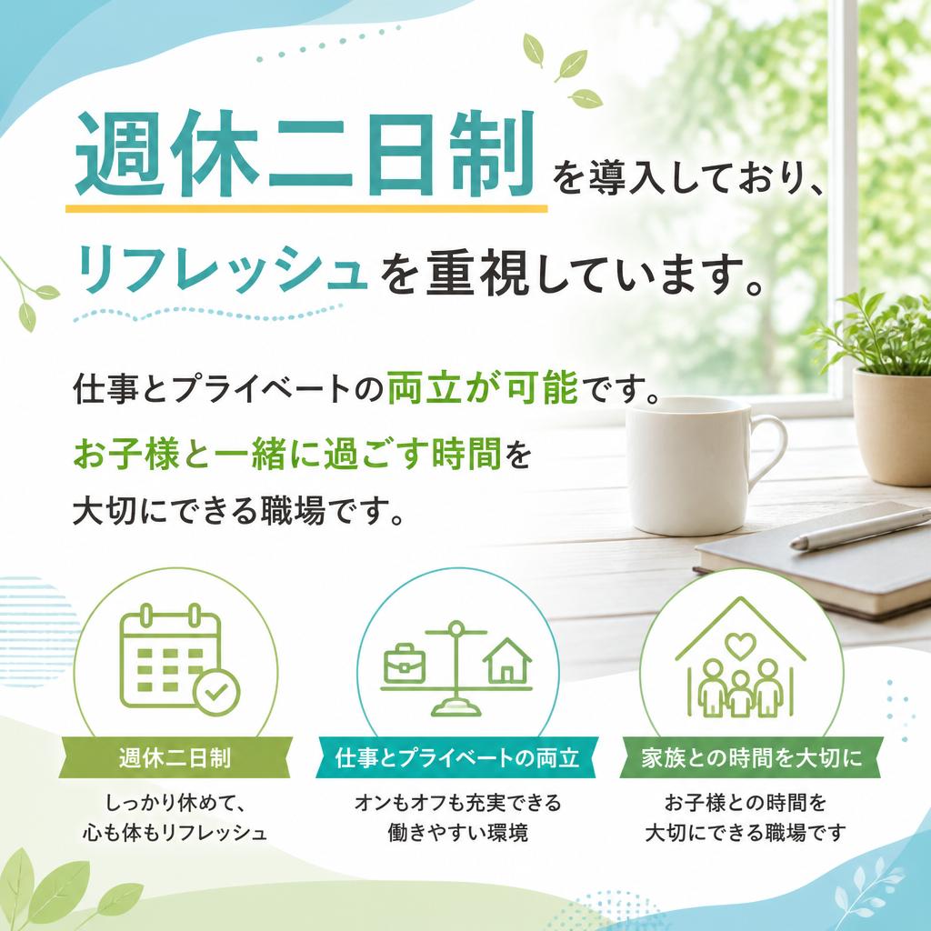 2. 完全週休二日制の魅力
