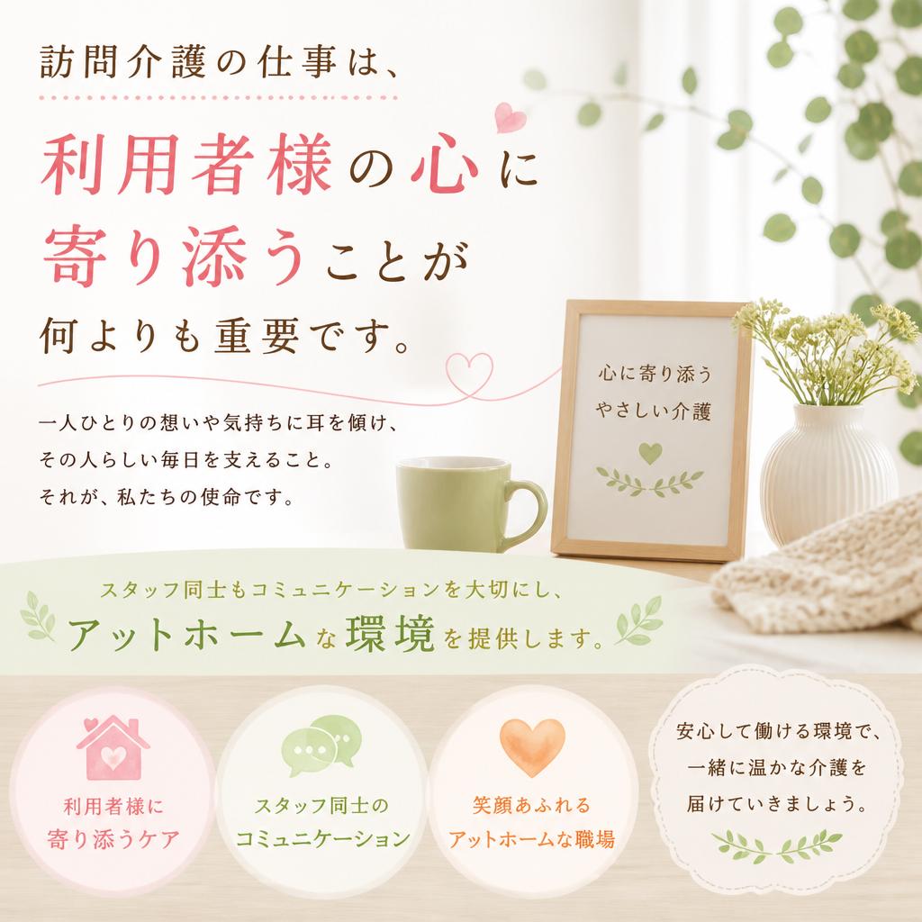 4. 利用者様に寄り添う心
