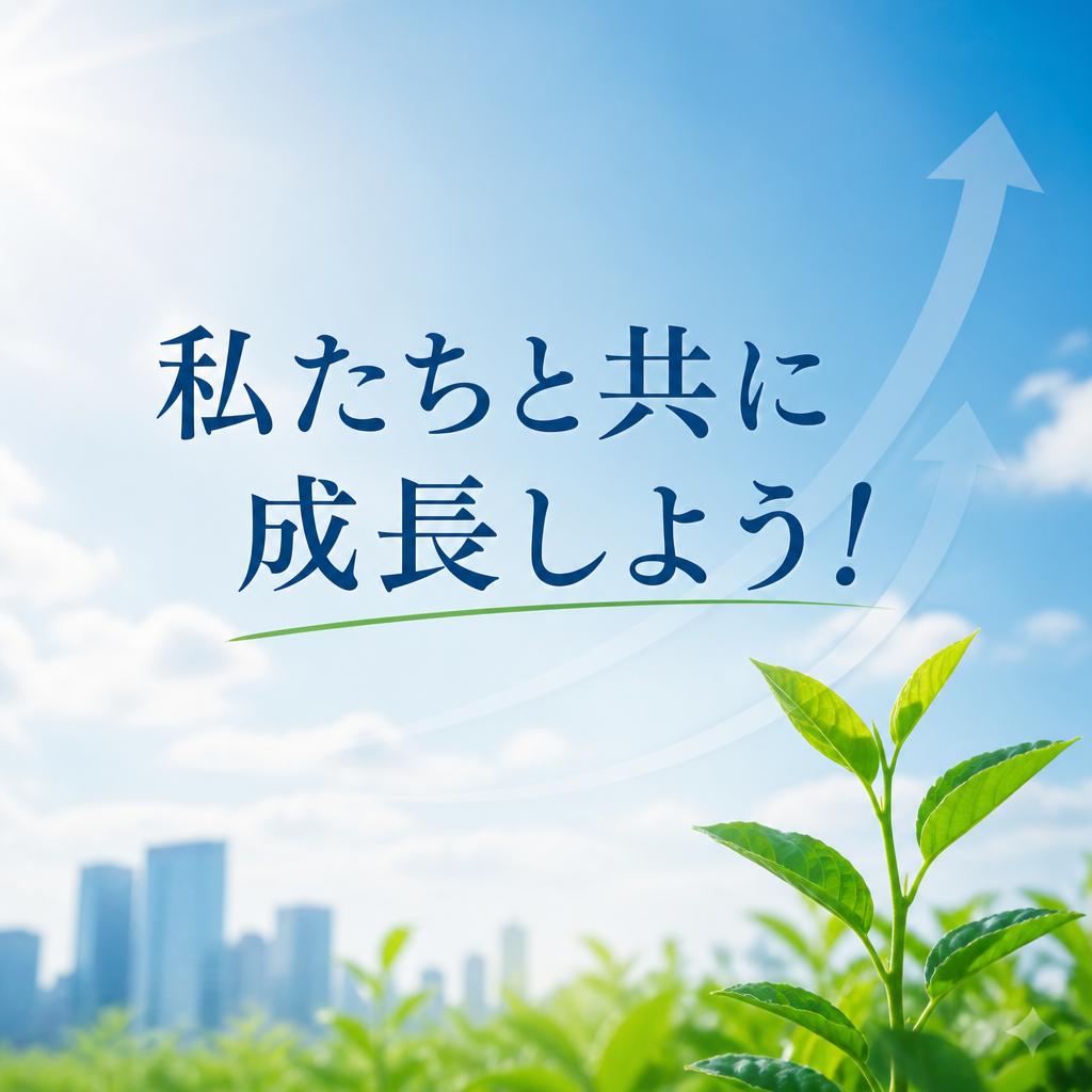 私たちと共に成長しよう！