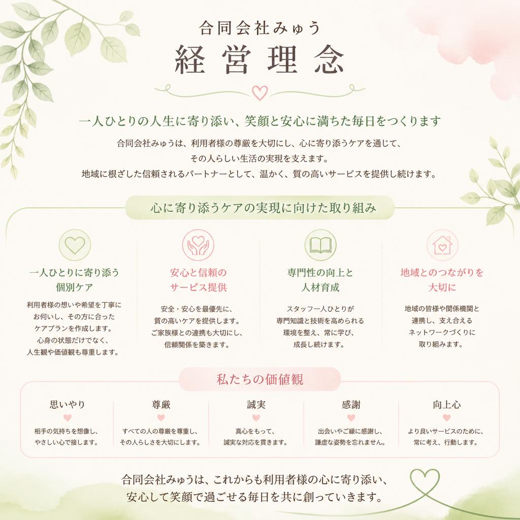 私たちの経営理念