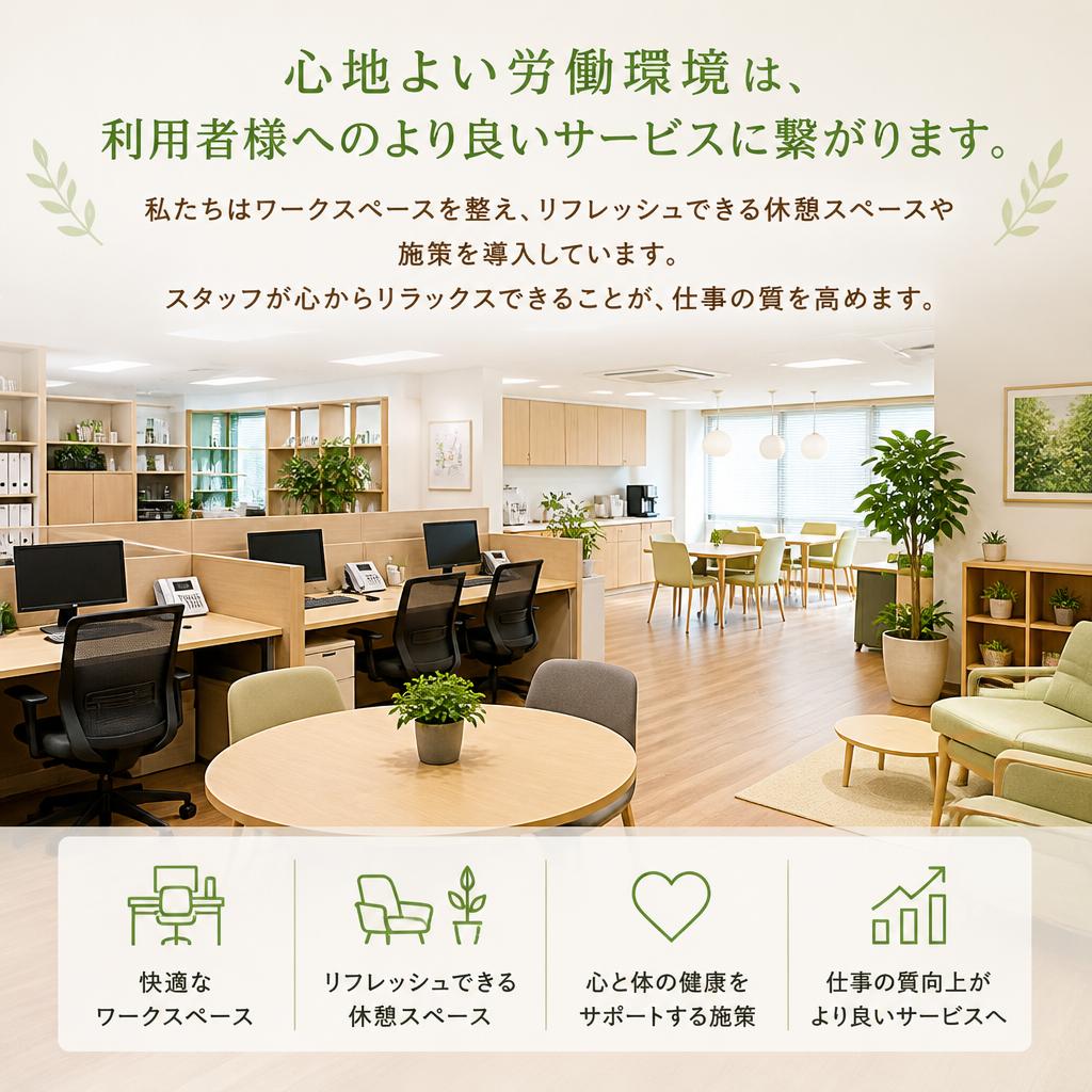 リフレッシュのための環境作り