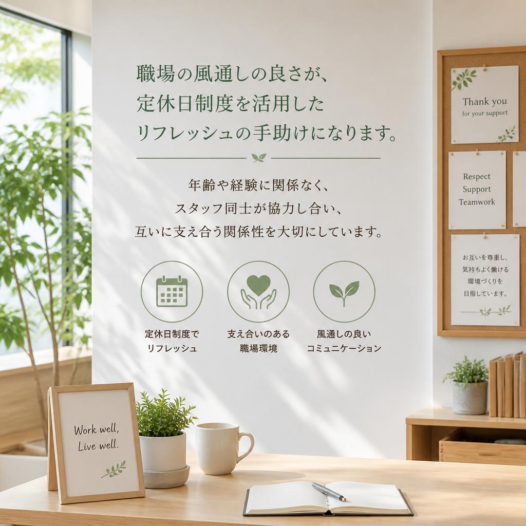 社員同士のサポート体制