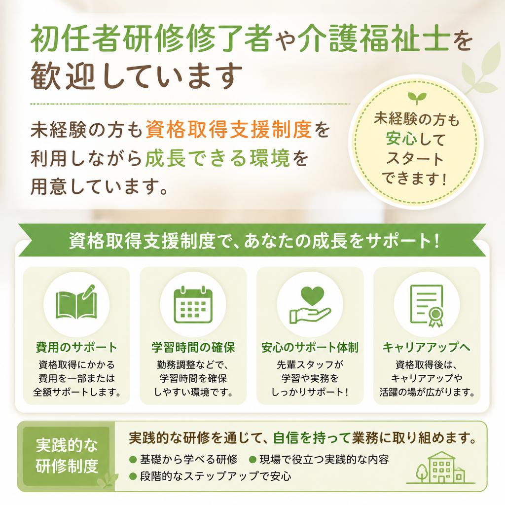 未経験者でも安心の研修制度