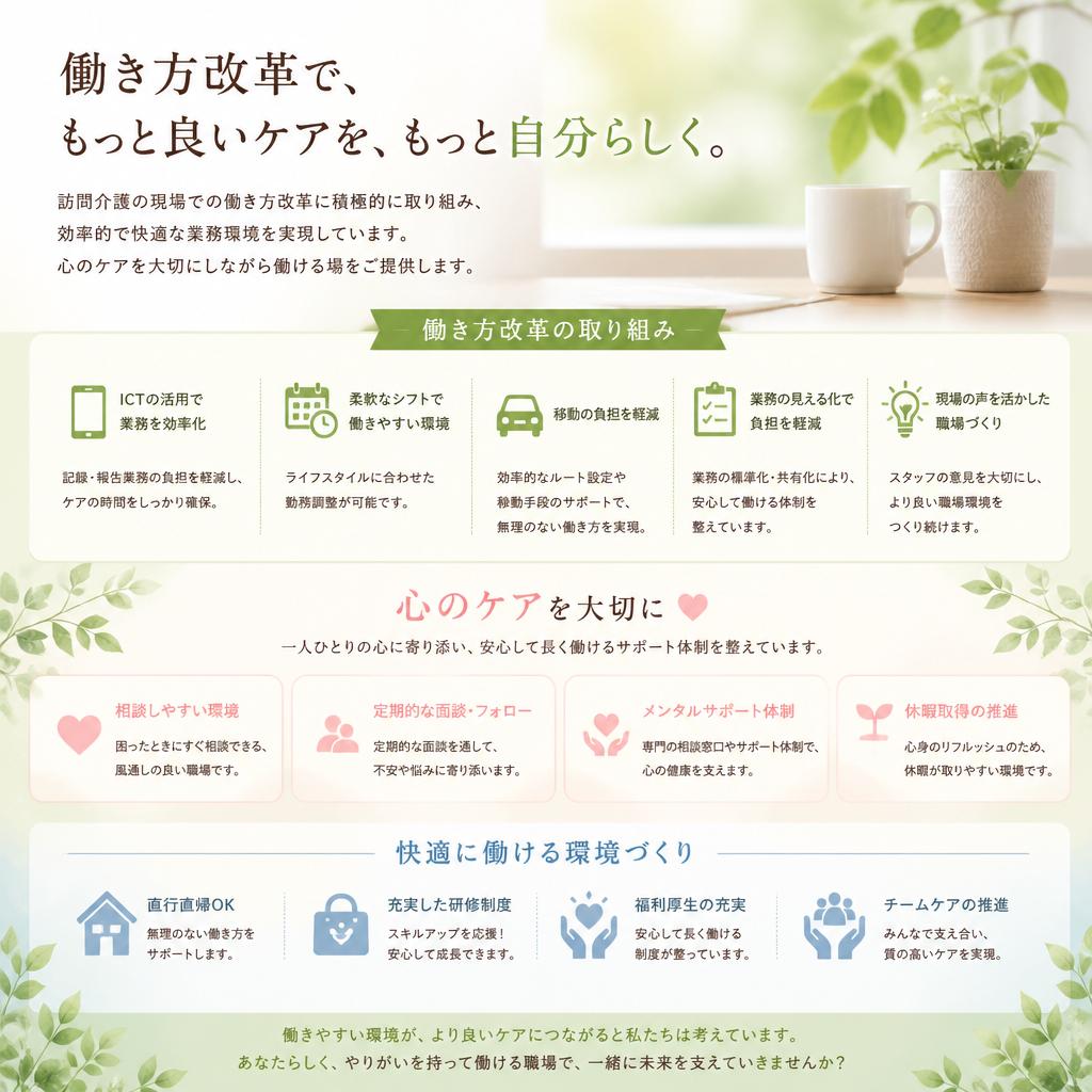 働き方改革で進化する職場環境