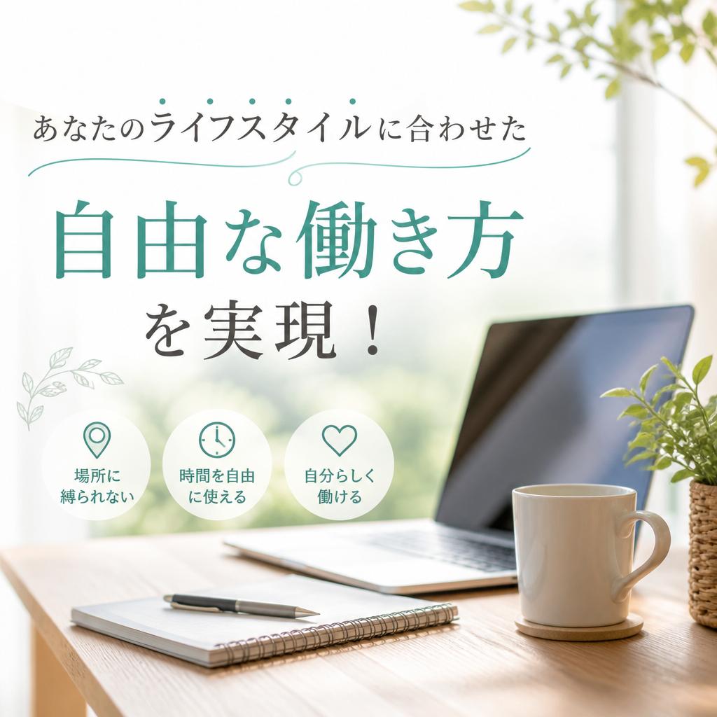あなたのライフスタイルに合わせた自由な働き方を実現！