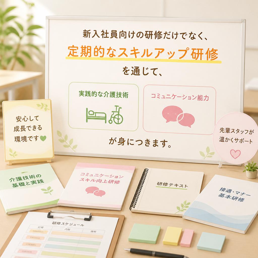 充実した研修制度とフォロー体制